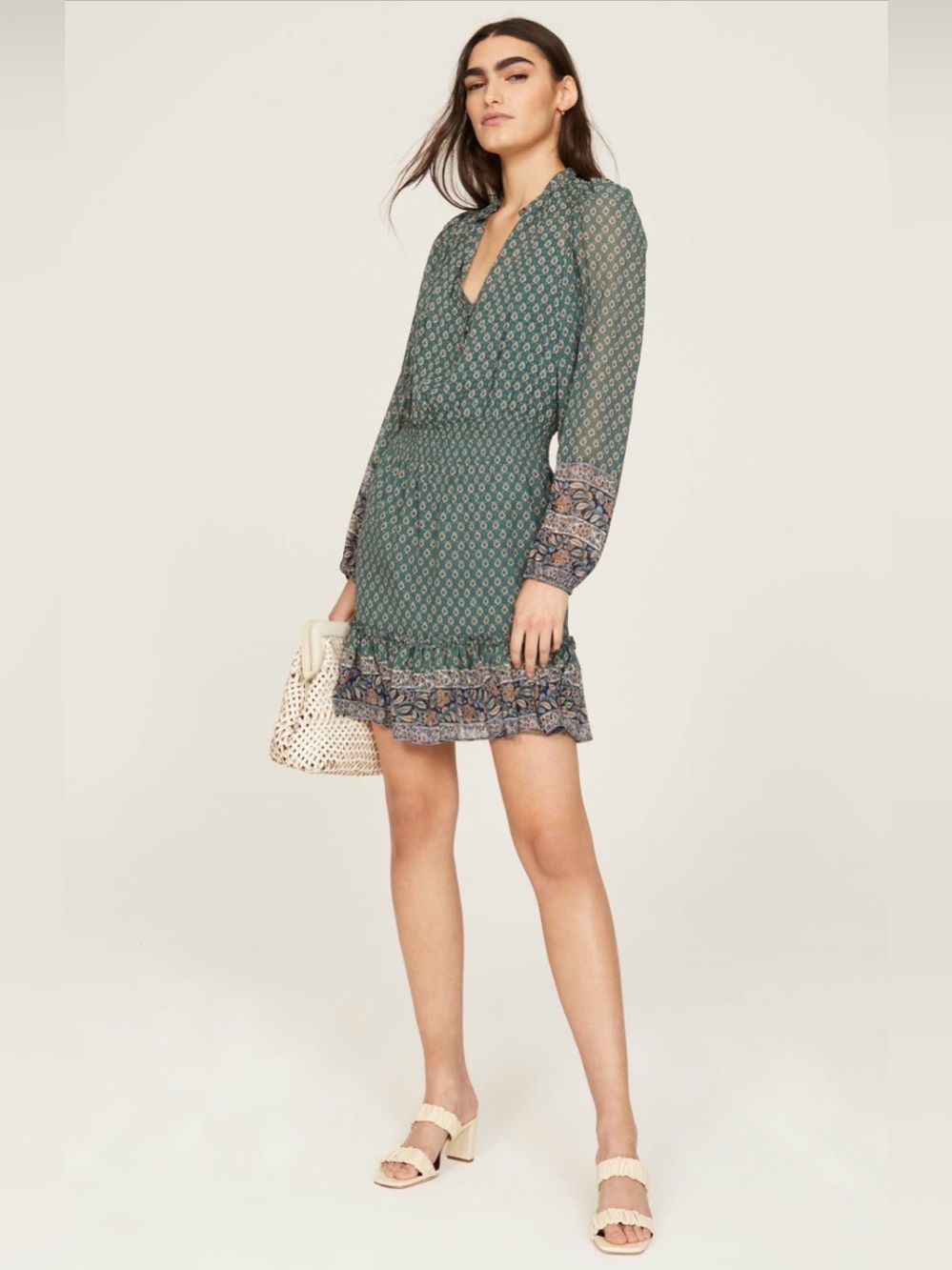 Veronica Beard Destiny Dress - Green - size 12